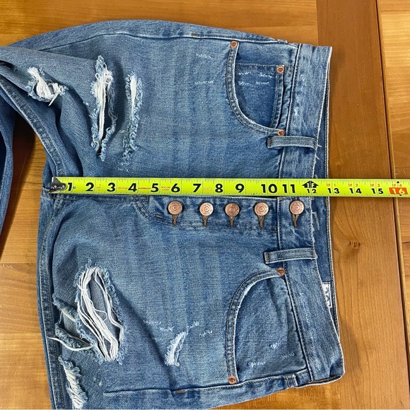 We the Free Urban Outfitters regular high rise button fly distressed jeans 28 - Picture 12 of 14